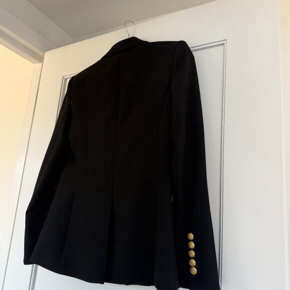 NWT Veronica Beard Miller Dickey Blazer Jacket In Black Double Breasted Sz 00 - Picture 8 of 9